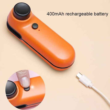 Black Portable Mini Food Vacuum Sealer - Convenient Household Snack Bag Sealing Machine