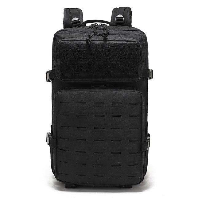 Black Outdoor Sports Backpack Large Capacity Travel Commuter Backpack