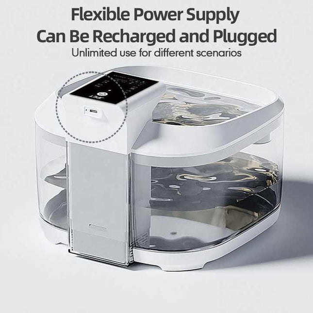 White 4.5L Rechargeable Pet Water Fountain for Cats & Dogs – product detail