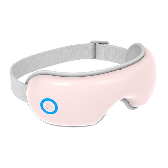 Pink Air Compression Eye Massager Heated Eye Massager with Vibration & Bluetooth Music Portable Eye Care
