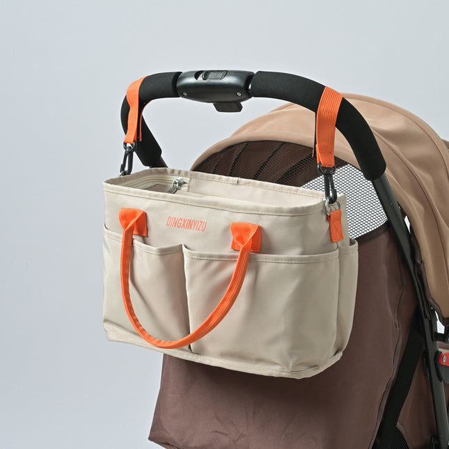 Khaki Multi-Function Diaper Bag with Insulated Lining