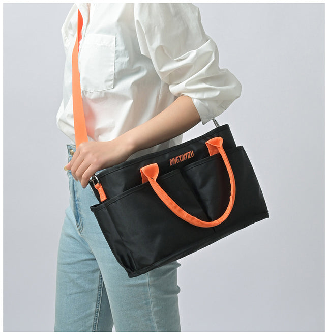 Black Multi-Function Diaper Bag with Insulated Lining