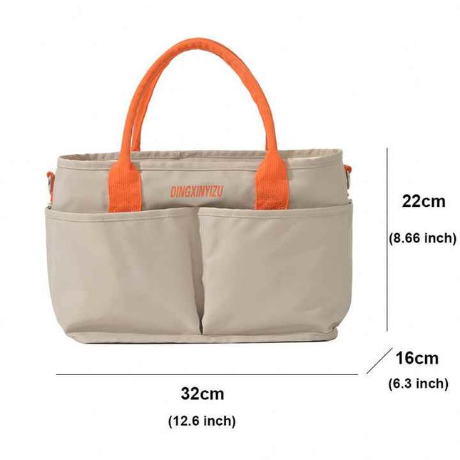 Black Multi-Function Diaper Bag with Insulated Lining