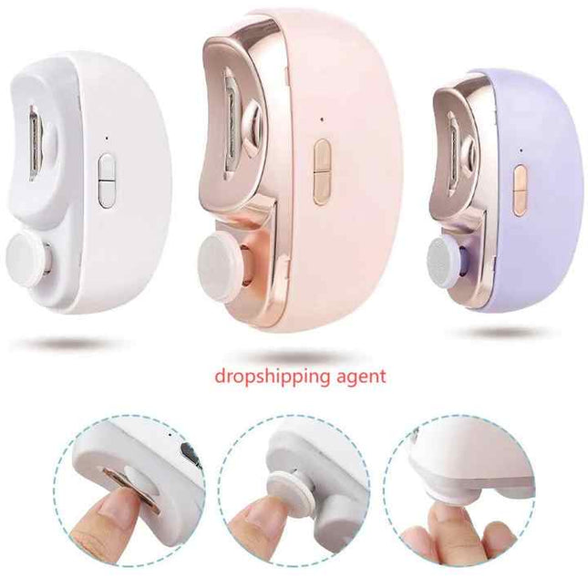 Purple Automatic Electric Nail Clipper & Grinder – product detail