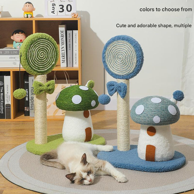 Red Durable Mushroom Cat Scratching Post – product detail