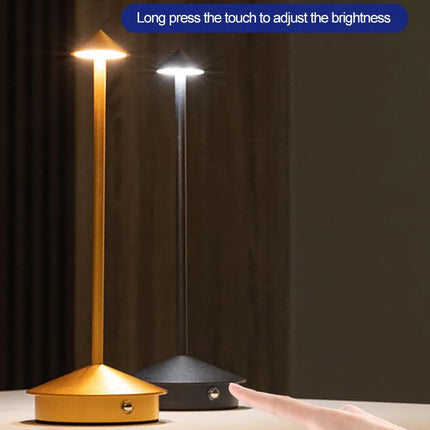 Pink Modern Minimalist Aluminum LED Mushroom Night Light - Creative Bedside Atmosphere Lamp for Dining Room and Bedroom