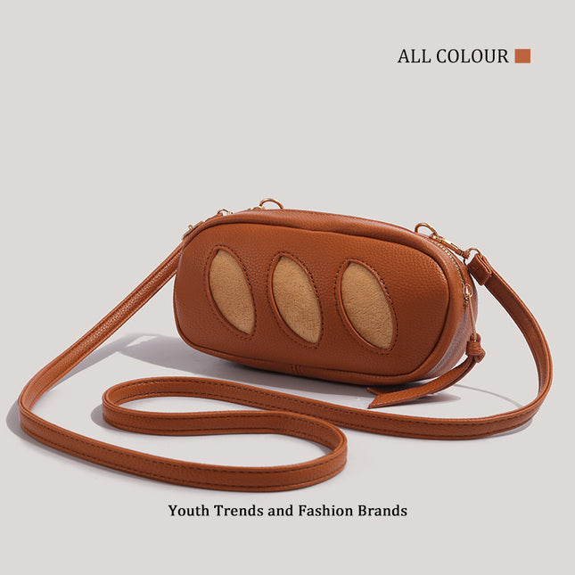 Creative Cute Baguette Crossbody Bag – Unique Bread Design
