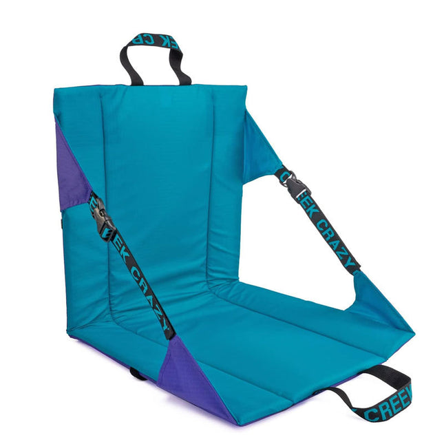 Blue Portable Outdoor Camping Seat Pad with Backrest Foldable & Waterproof Concert Cushion 600D Oxford