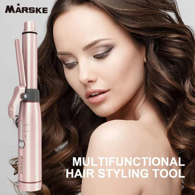 Portable Cordless Hair Curler and Straightener Wireless (Friendly)