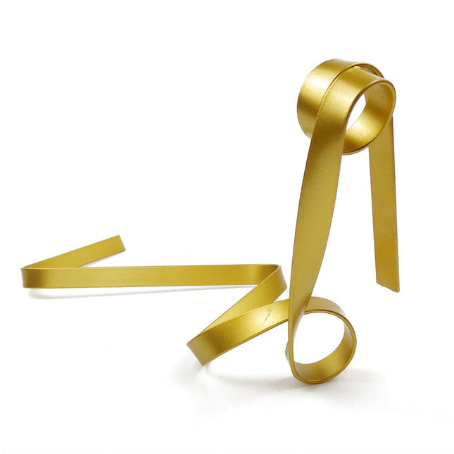 Gold Modern Ribbon Wine Bottle Holder