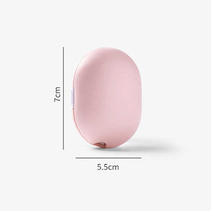 2 Pcs White Portable Mini Toothbrush Sanitizer - Compact Travel UV-C Sterilizer for Home and Travel Use