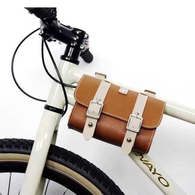 Brown Vintage Bicycle Handlebar Bag