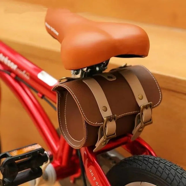 Brown Vintage Bicycle Handlebar Bag