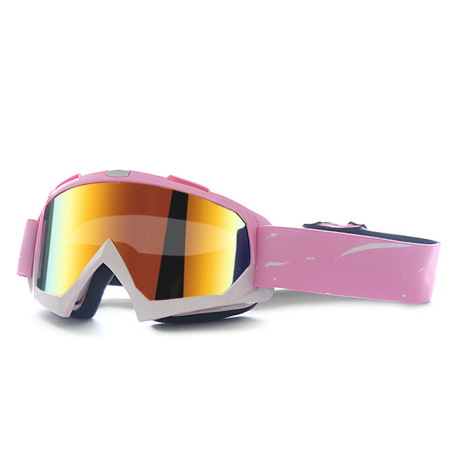 Progressive Pink + Imitation Red Lenses Outdoor Protective Motorcycle