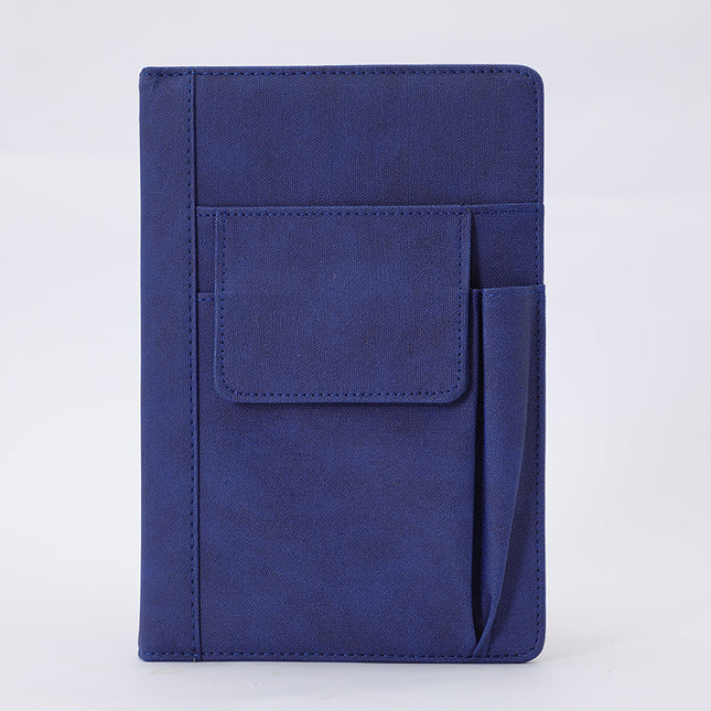 Blue A5 Multi-Functional PU Leather Notebook with Pockets Office Planner and Journal V888-ELOSUNG13747