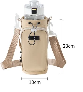 Yellow Portable Outdoor Water Bottle Holder Bag