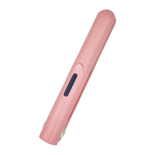 Pink Portable Mini Wireless Hair Straightener - USB Rechargeable