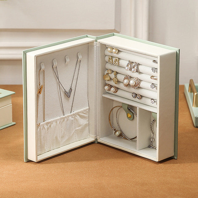 Light Green Creative PU Jewelry Storage V888-ELOSUNG13840