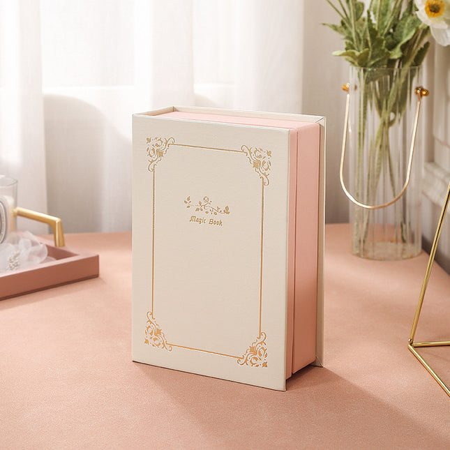 Beige Creative PU Jewelry Storage V888-ELOSUNG13842