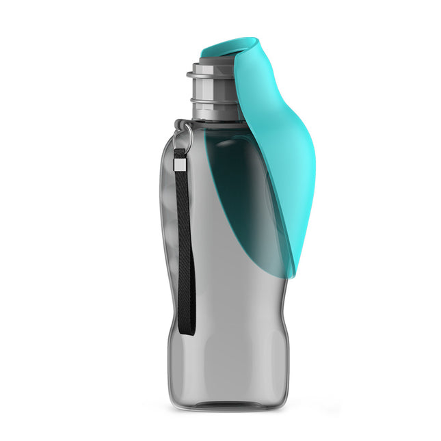 Green and Grey Portable Foldable Pet Water Bottle with 800ml Capacity