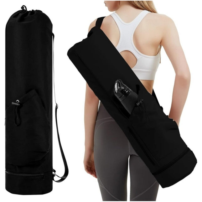 Black Durable Yoga Mat Carry Bag