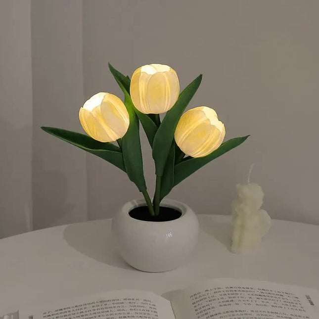 Yellow Flowers USB Tulip Night Light