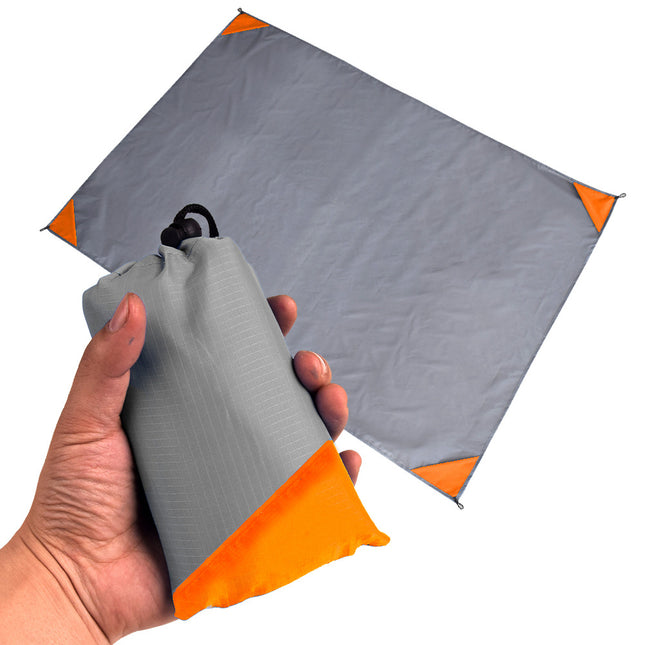 Grey And Orange Portable Waterproof Camping Mat