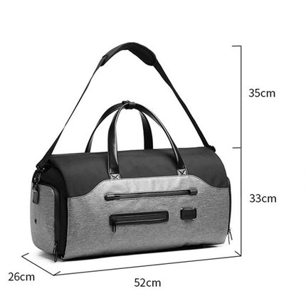 Men's Black Waterproof Multi-Functional Travel Duffel Bag – product features