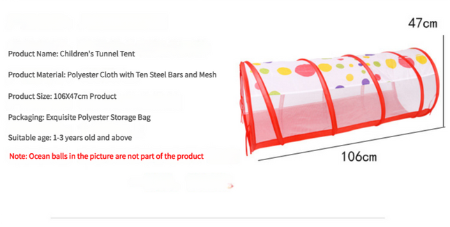 Purple 3-in-1 Kids Play Tent Set – product detail