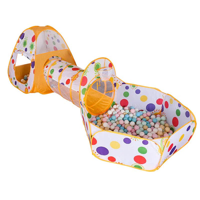 Orange 3-in-1 Kids Play Tent Set