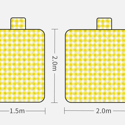 Thickened Waterproof Picnic Blanket - Portable Outdoor Beach Mat for Camping and Hiking 150*200cm(letter)