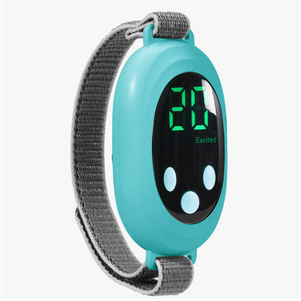 Green Portable Sleep Aid Device - EMS Pulse Relaxation & Stress Relief Gadget with LED Display, Adjustable Wrist Strap