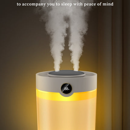 2000ML Large Capacity Humidifier with LED Display - Silent Cool Mist Air Humidifier for Home and Office