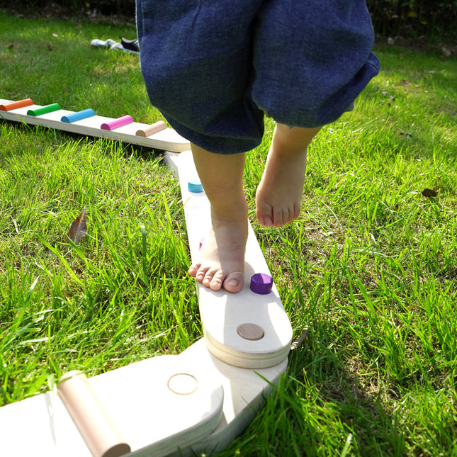 Wooden Sensory Balance Beam Set for Kids – product detail