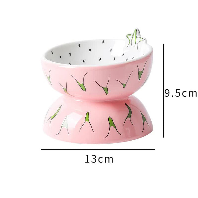 Ceramic Elevated Pet Food Bowl