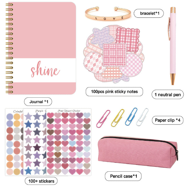 Kids Creative Journal Gift Set(Pink)