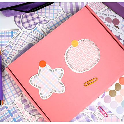 Creative Journal Gift Set(Green) - Notebook, Pen, Stickers, and Accessories