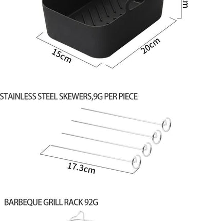 9-Piece Air Fryer Accessories Set - Silicone Liners, Grill Racks, Cooking Tools