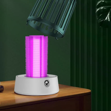 Green Electric Mosquito Killer Lamp with Dual Modes -1200MA USB Rechargeable