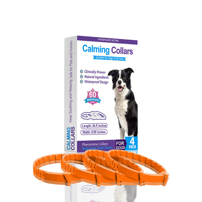 Orange Calming Collars for Dogs