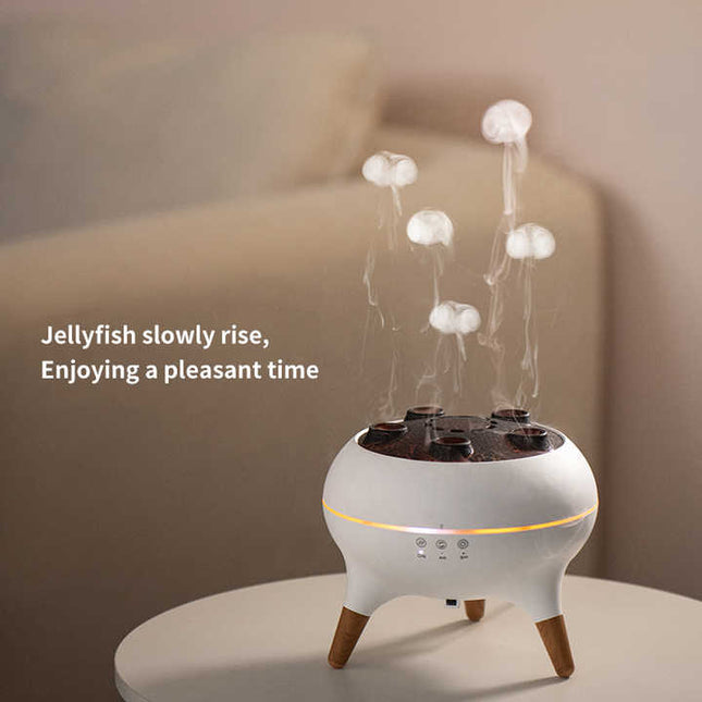 Dynamic Jellyfish Aroma Diffuser with Timer Ambient Lighting and Adjustable Mist Modes – product detail