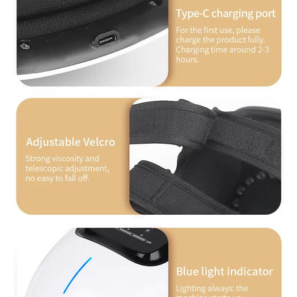Smart Wireless Knee Massager with Heat Therapy and Vibration