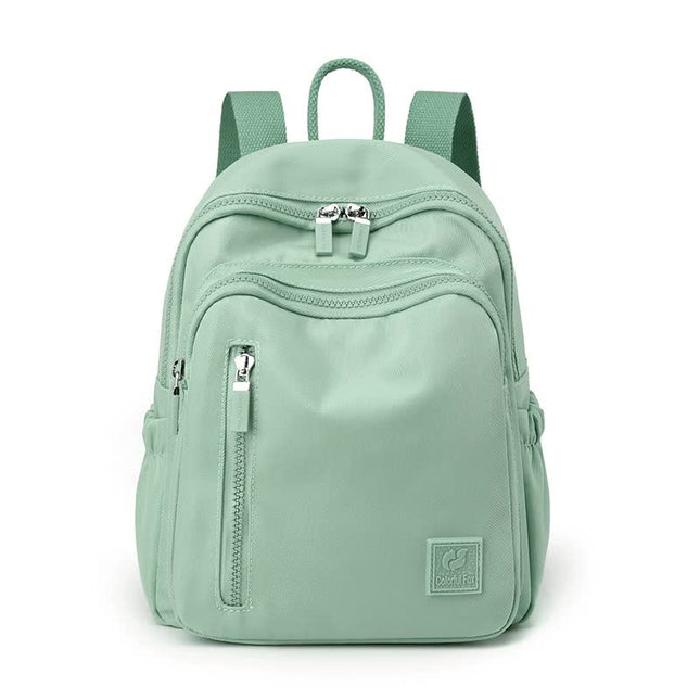 Light Green Mini Nylon Multi-Compartment Backpack