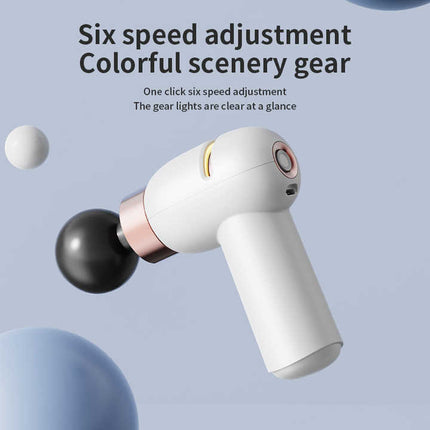 LC-005-White Portable Mini Massage Gun – design and finish