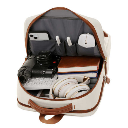 Pink Waterproof Business Backpack - 31L Capacity, Stylish and Versatile