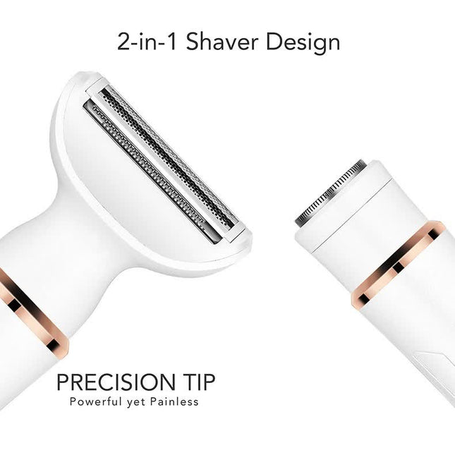 2-in-1 Electric Lady Shaver with Precision Tip – product detail