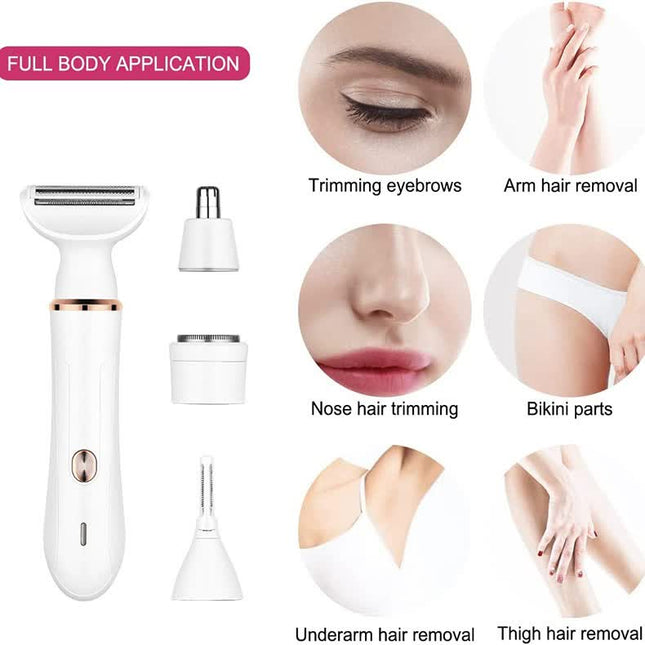 4-in-1 Electric Lady Shaver Kit – product detail