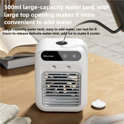 Portable Mini Air Cooler L7 with 500ml Water Tank and Humidifier Function – product detail