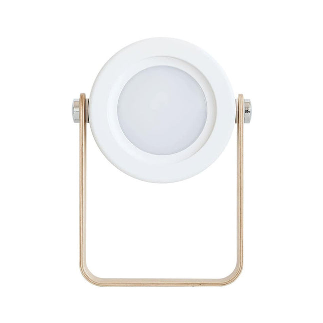 White Transformable Lantern Desk Lamp with USB Rechargeable Battery