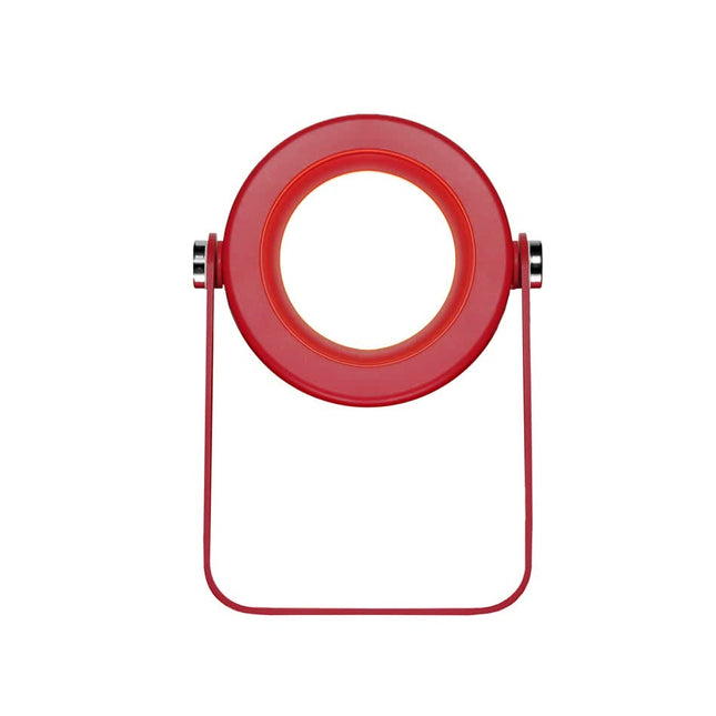 Red Transformable Lantern Desk Lamp with USB Rechargeable Battery